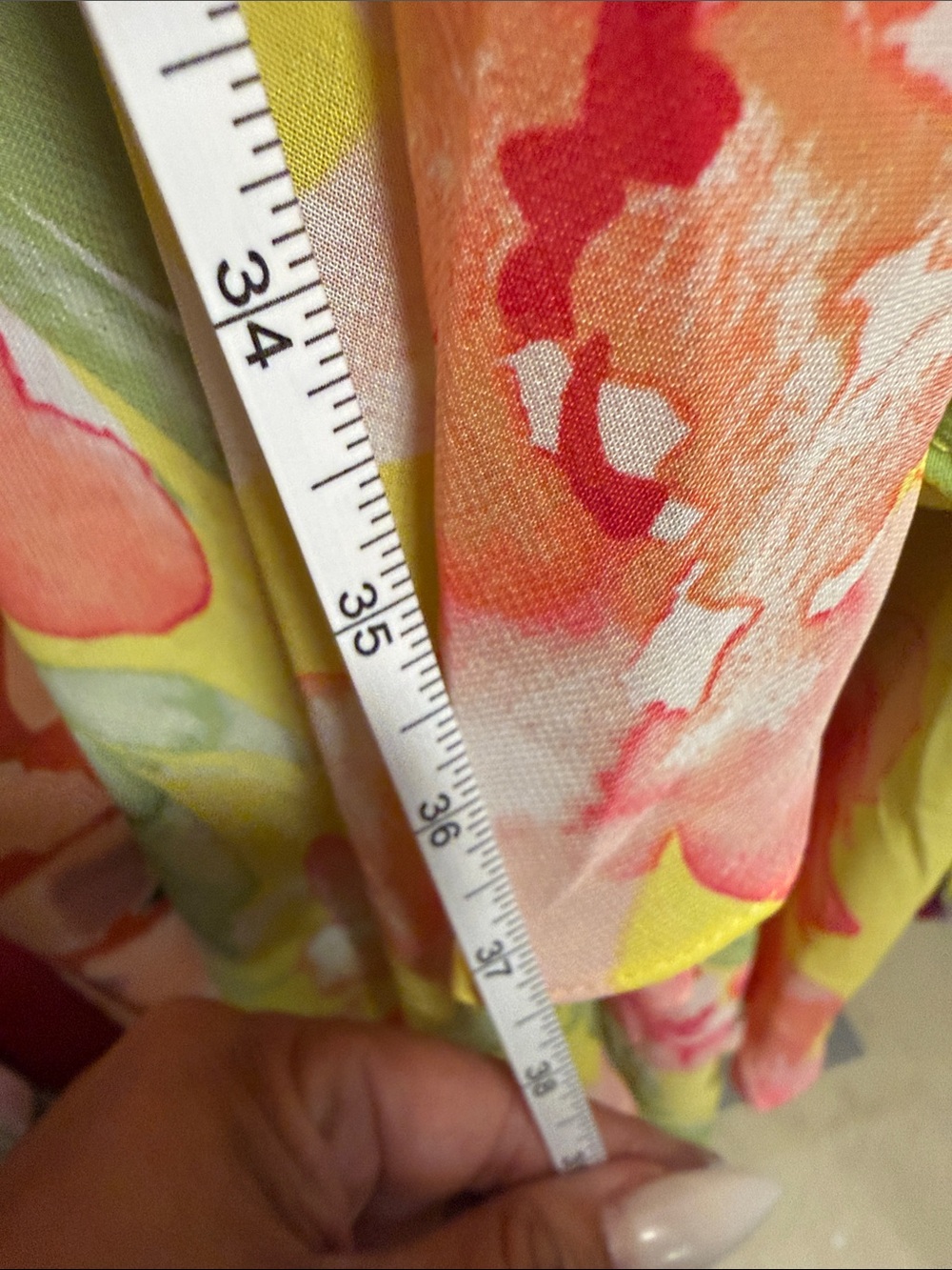 Eliza J Yellow Floral Halter Maxi Dress with Coral Accents - Picture 11 of 12